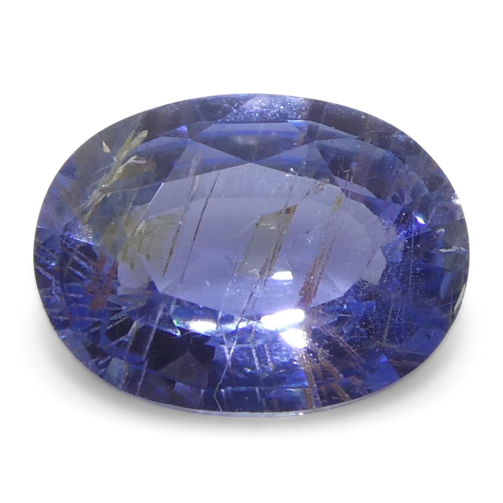 0,99ct Ovaler Blauer Saphir aus Sri Lanka im Angebot 1
