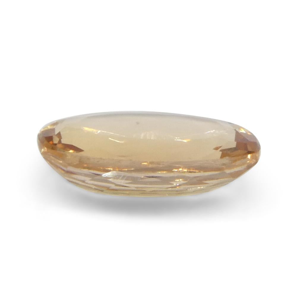 0.99ct Oval Orange Imperial Topaz from Brazil Unheated For Sale 3
