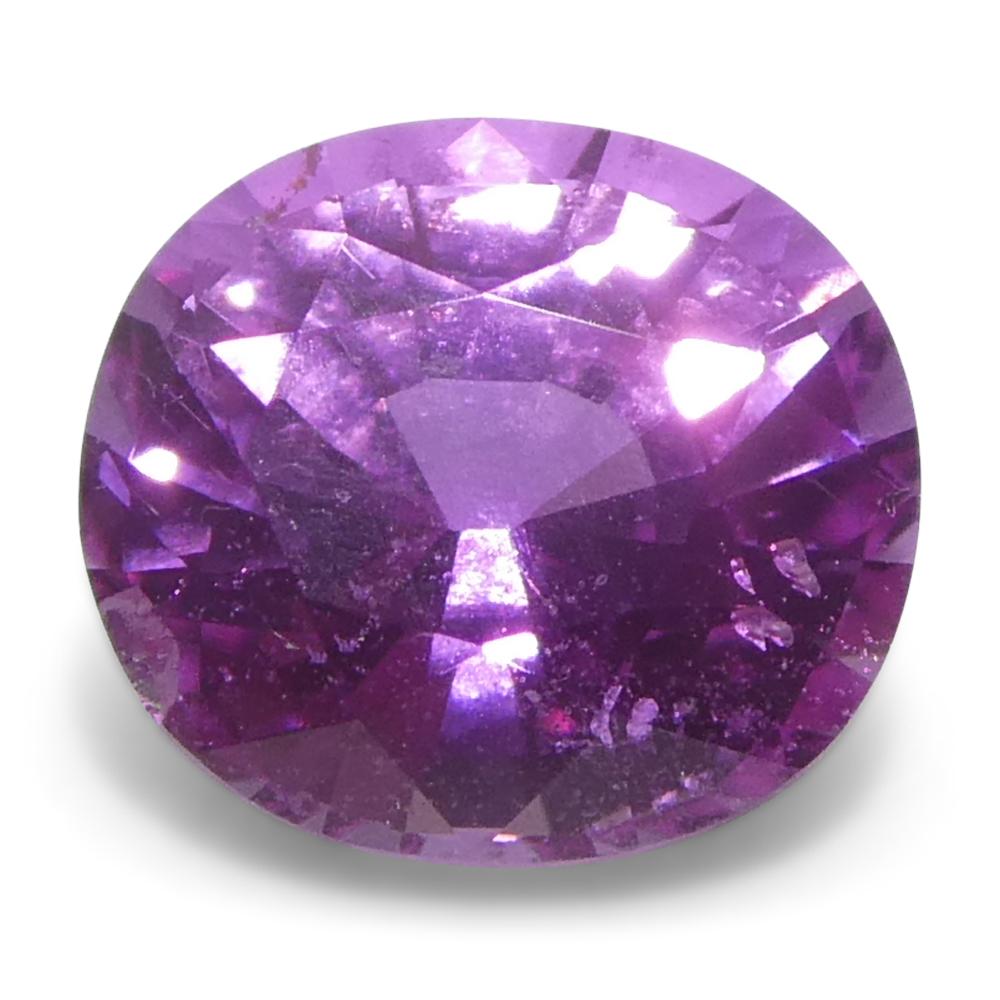 0,99ct Zaffiro ovale rosa-viola del Madagascar In condizioni Nuovo in vendita a Toronto, Ontario