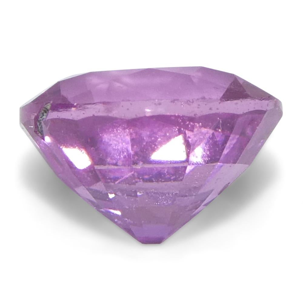 0,99ct Zaffiro ovale rosa-viola del Madagascar in vendita 4