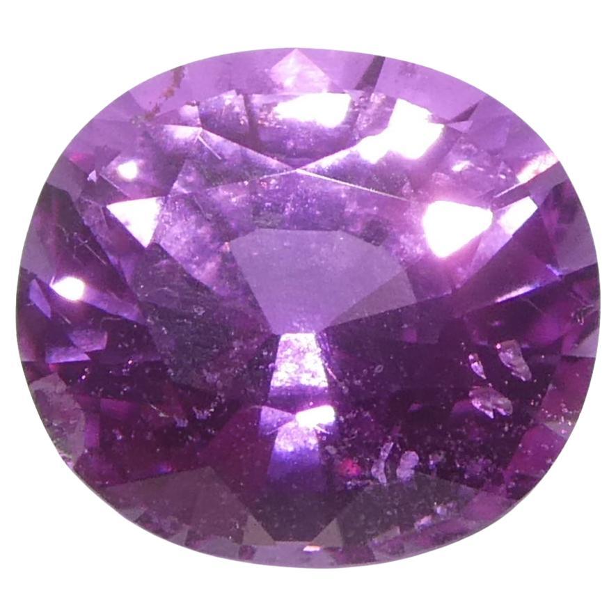 0,99ct Ovaler lila-rosa Saphir aus Madagaskar