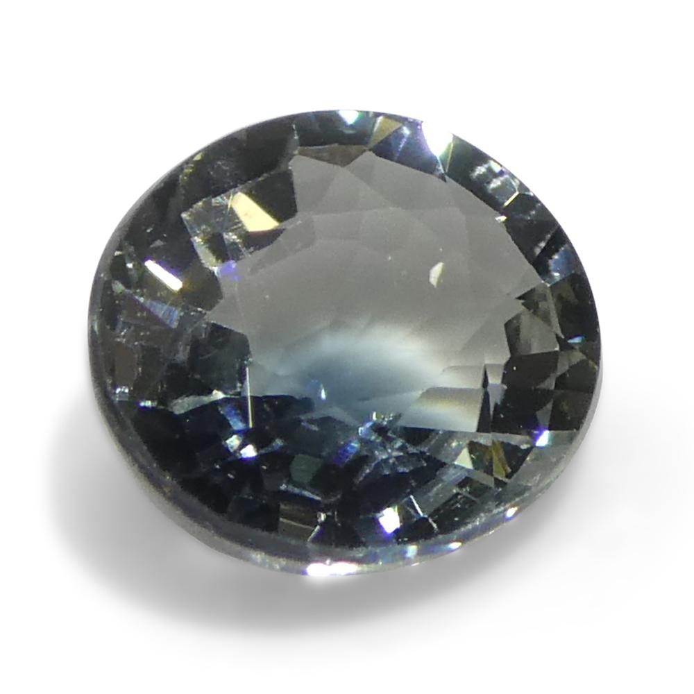 0.99ct Oval Teal Blue/White Parti-Colour Sapphire from Tanzania 3