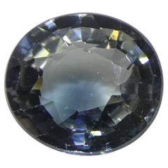 0.99ct Oval Teal Blue/White Parti-Colour Sapphire from Tanzania