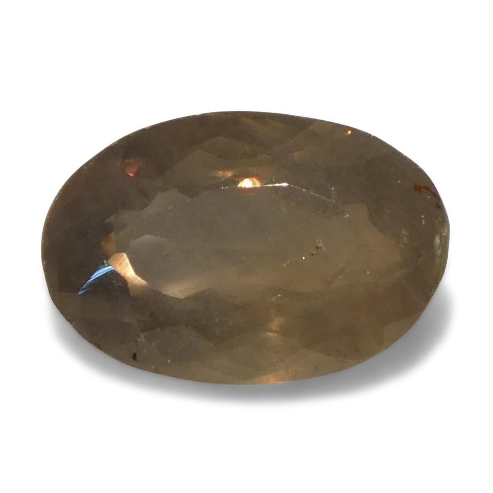 0.99ct Oval Yellowish Green to Yellowish Brown Alexandrite dal Brasile in vendita 7