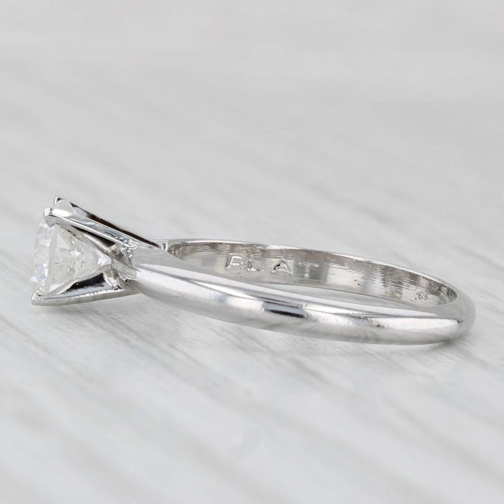 Informationen zu Edelsteinen:
- Natürlicher Diamant -
Karat - 0,99ct 
Schliff - Rundbrillant
Farbe - G
Klarheit - I1
GIA - 5231410736 

Metall: Platin
Gewicht: 4.4 Gramm 
Briefmarken: Platine
Stirnseite Höhe: 6 mm 
Höhe über dem Finger: 7.4