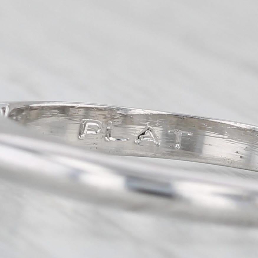 0,99 Karat runder Diamant Solitär Verlobungsring Platin Größe 6,25 GIA im Angebot 2