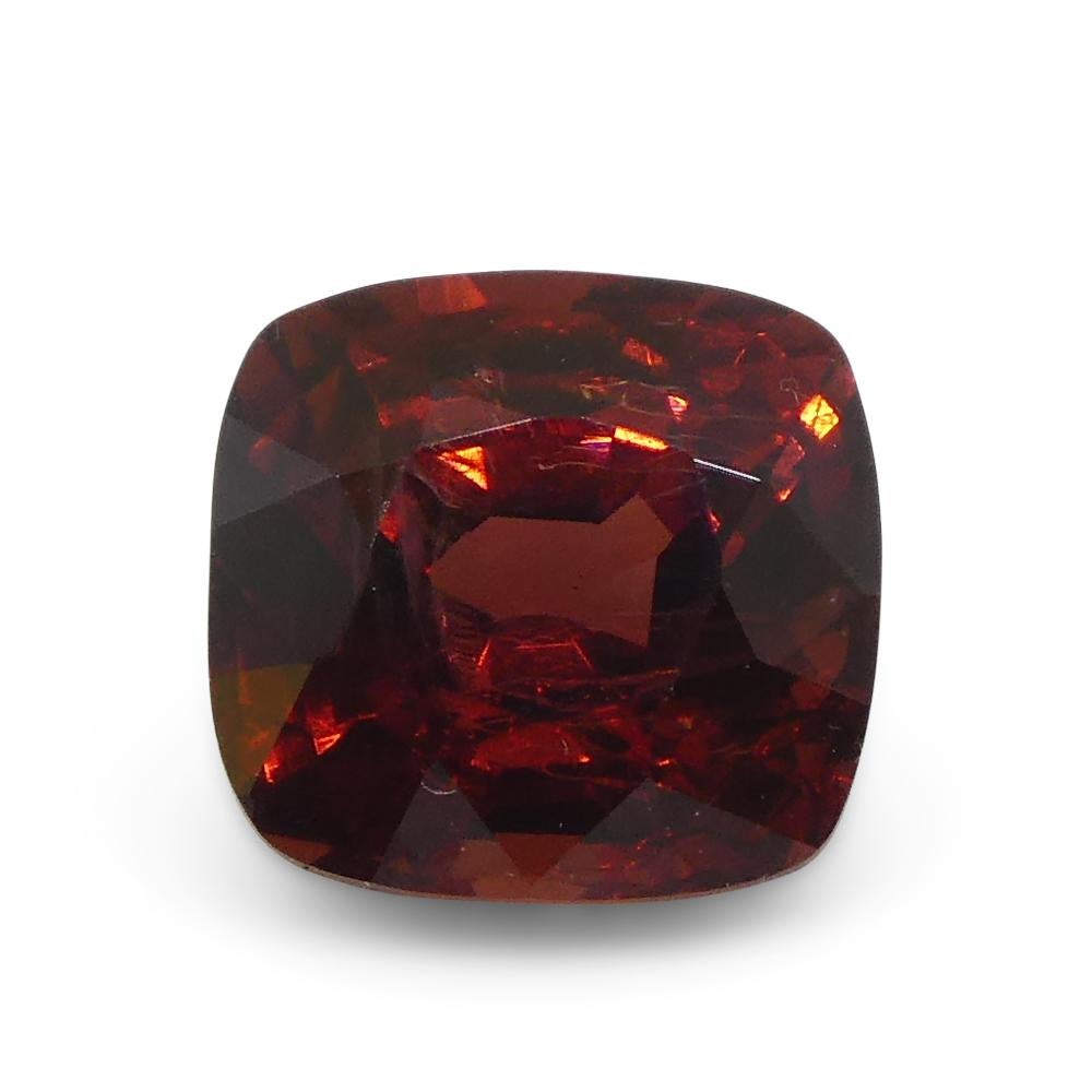0.9ct Cushion Red Spinel from Sri Lanka In New Condition For Sale In Toronto, Ontario