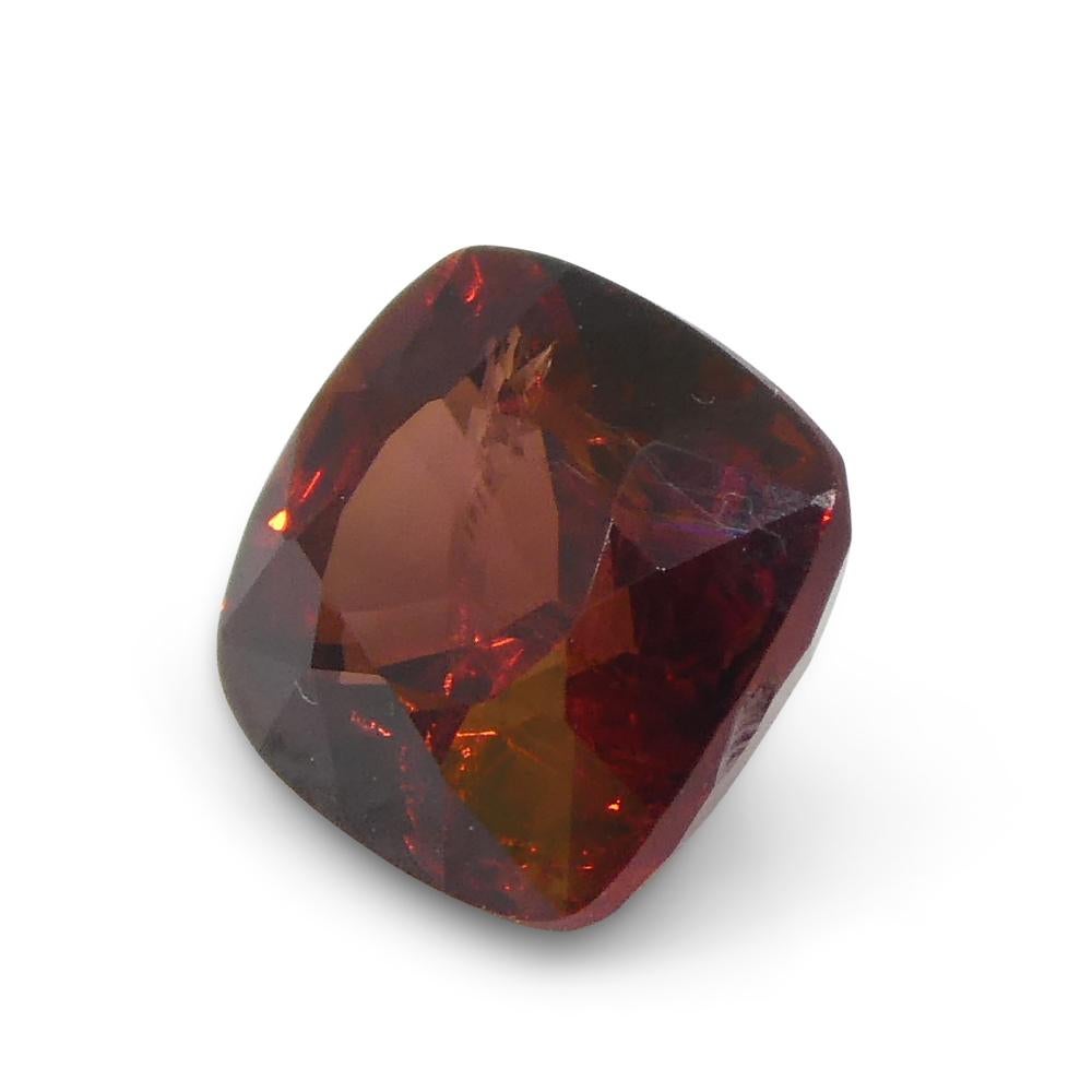 Women's or Men's 0.9ct Cushion Red Spinel from Sri Lanka For Sale