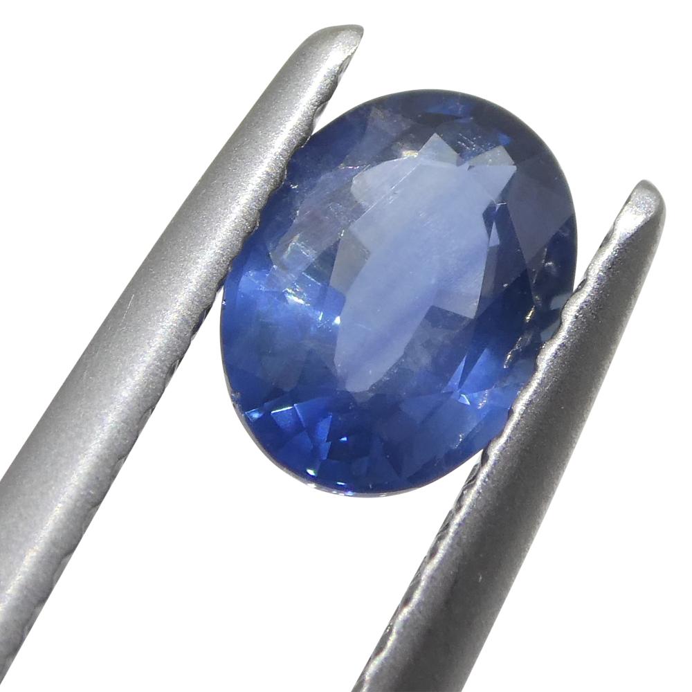 0.9ct Oval Blue Sapphire from Thailand For Sale 4