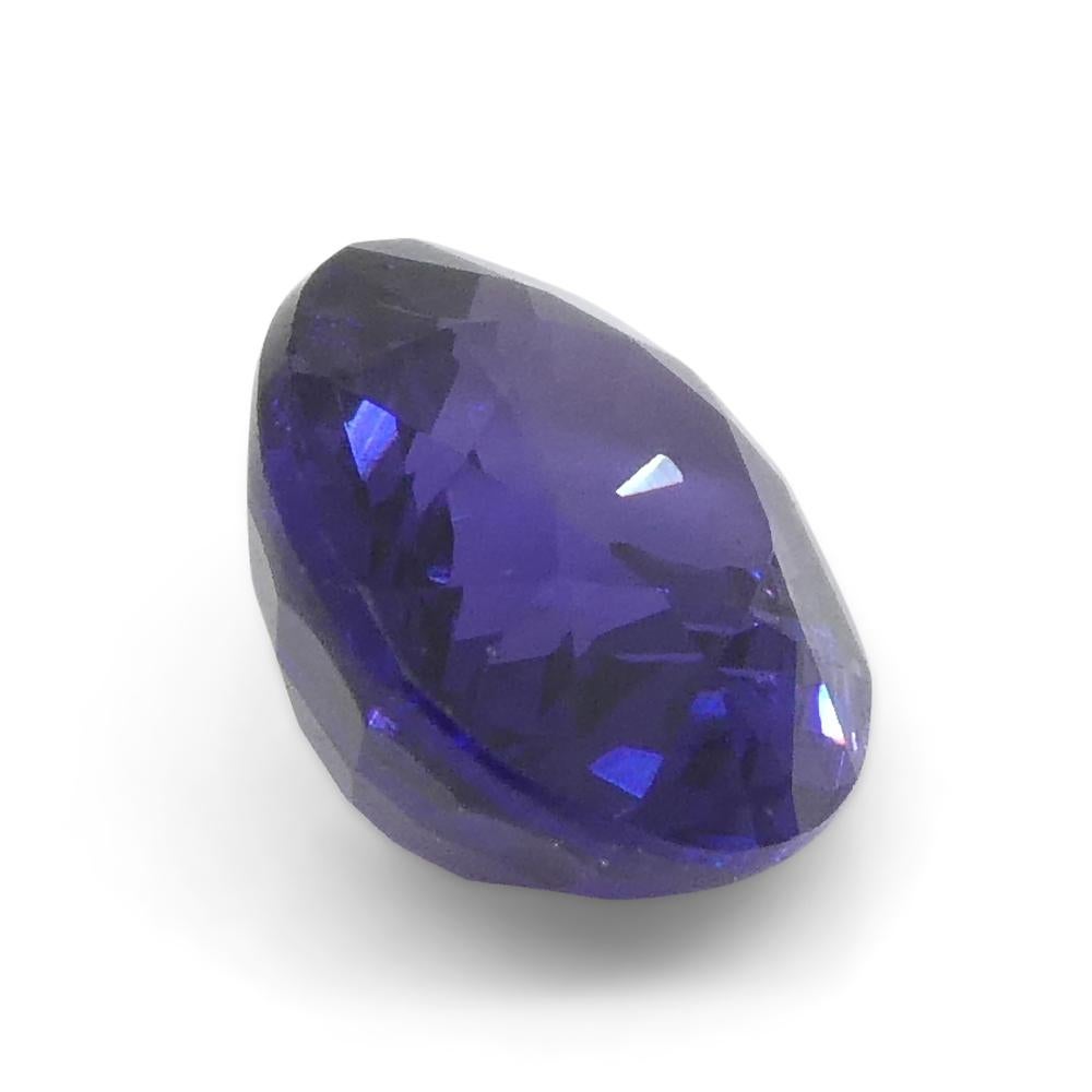 0.9ct Oval Purple Sapphire from East Africa, Unheated For Sale 1