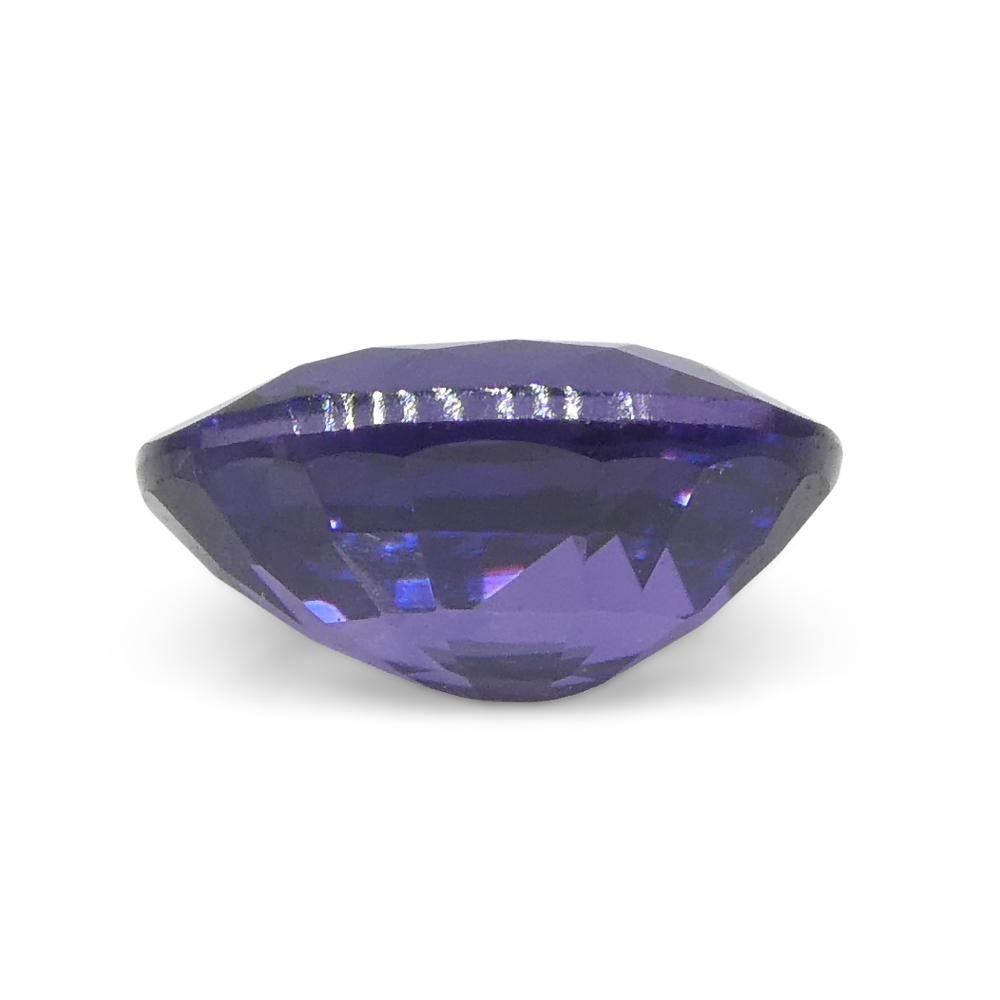 0.9ct Oval Purple Sapphire from East Africa, Unheated For Sale 2