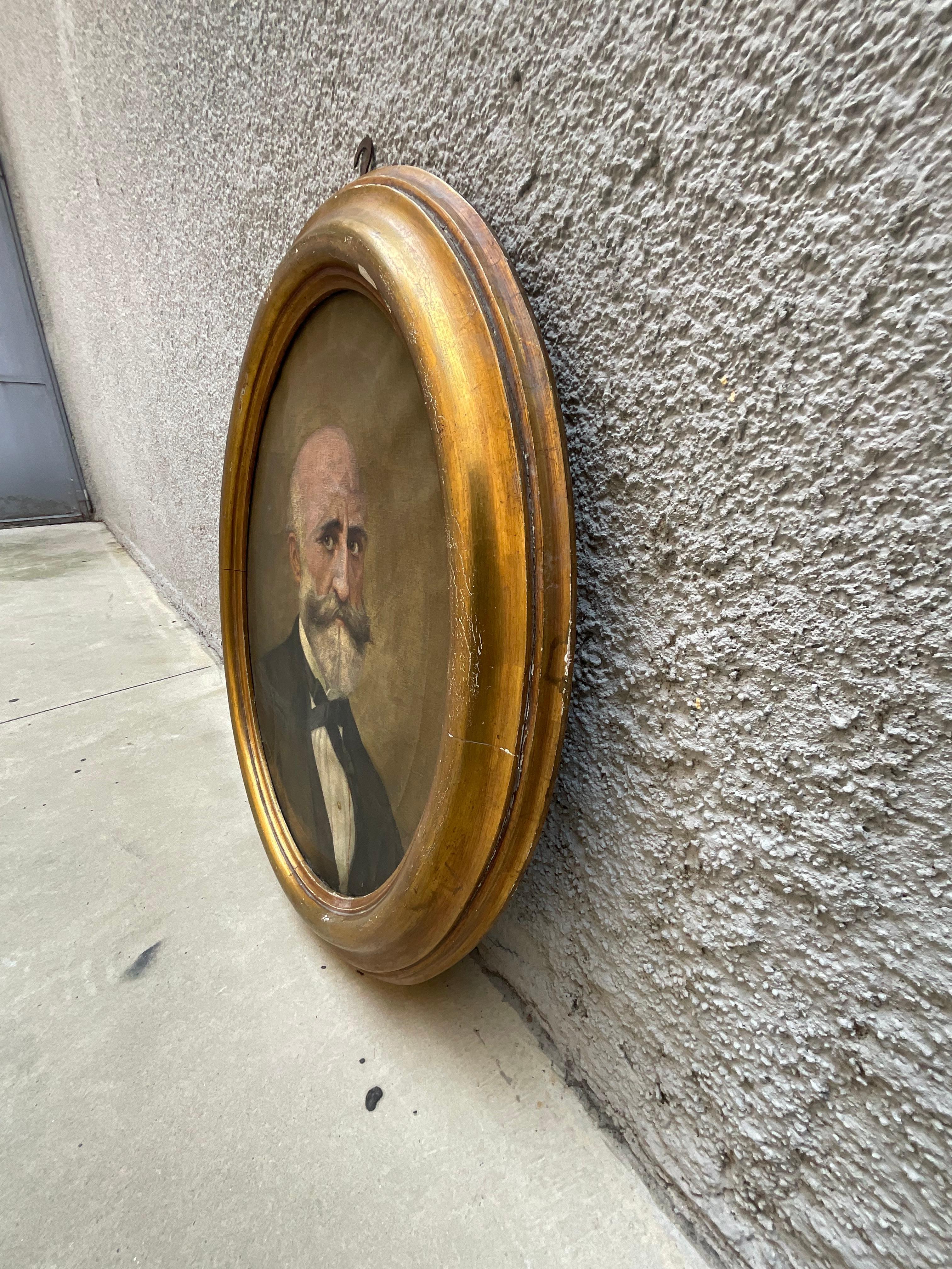 Early 20th Century 0lio on canvas depicting gentleman - early 20th century For Sale