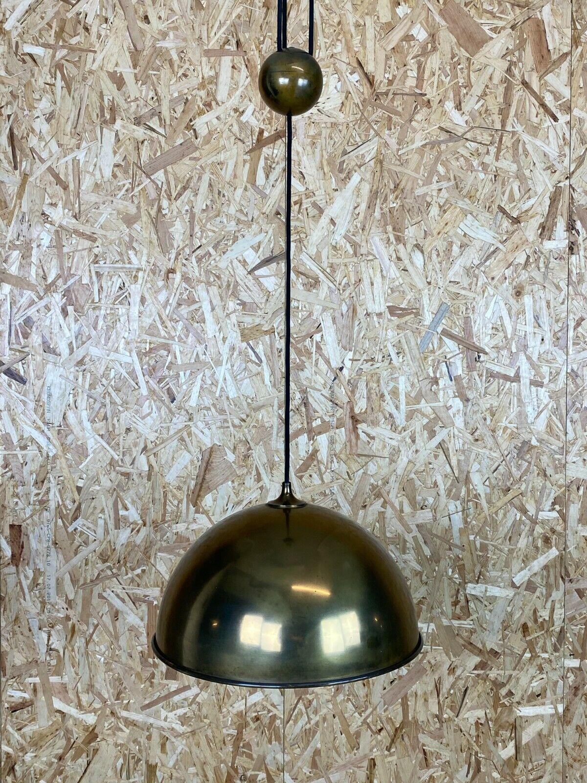 0s Lamp Ceiling Lamp Florian Schulz Posa Brass Brass Pendant Lamp In Good Condition For Sale In Neuenkirchen, NI