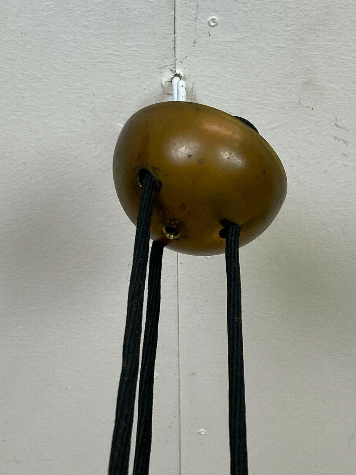 0s Lamp Ceiling Lamp Florian Schulz Posa Brass Brass Pendant Lamp For Sale 1