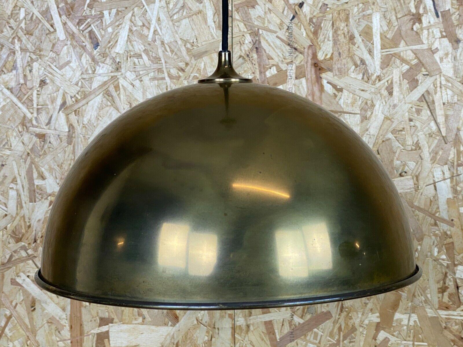 0s Lamp Ceiling Lamp Florian Schulz Posa Brass Brass Pendant Lamp For Sale 2