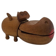 Vintage 0Vintage Hippo Toy Sculpture by Zooline