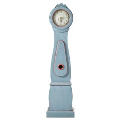 1 1 1 1 A Mora Clock 1800s Swedish Jamtland Blue Swedish Antique Gustavian AAS