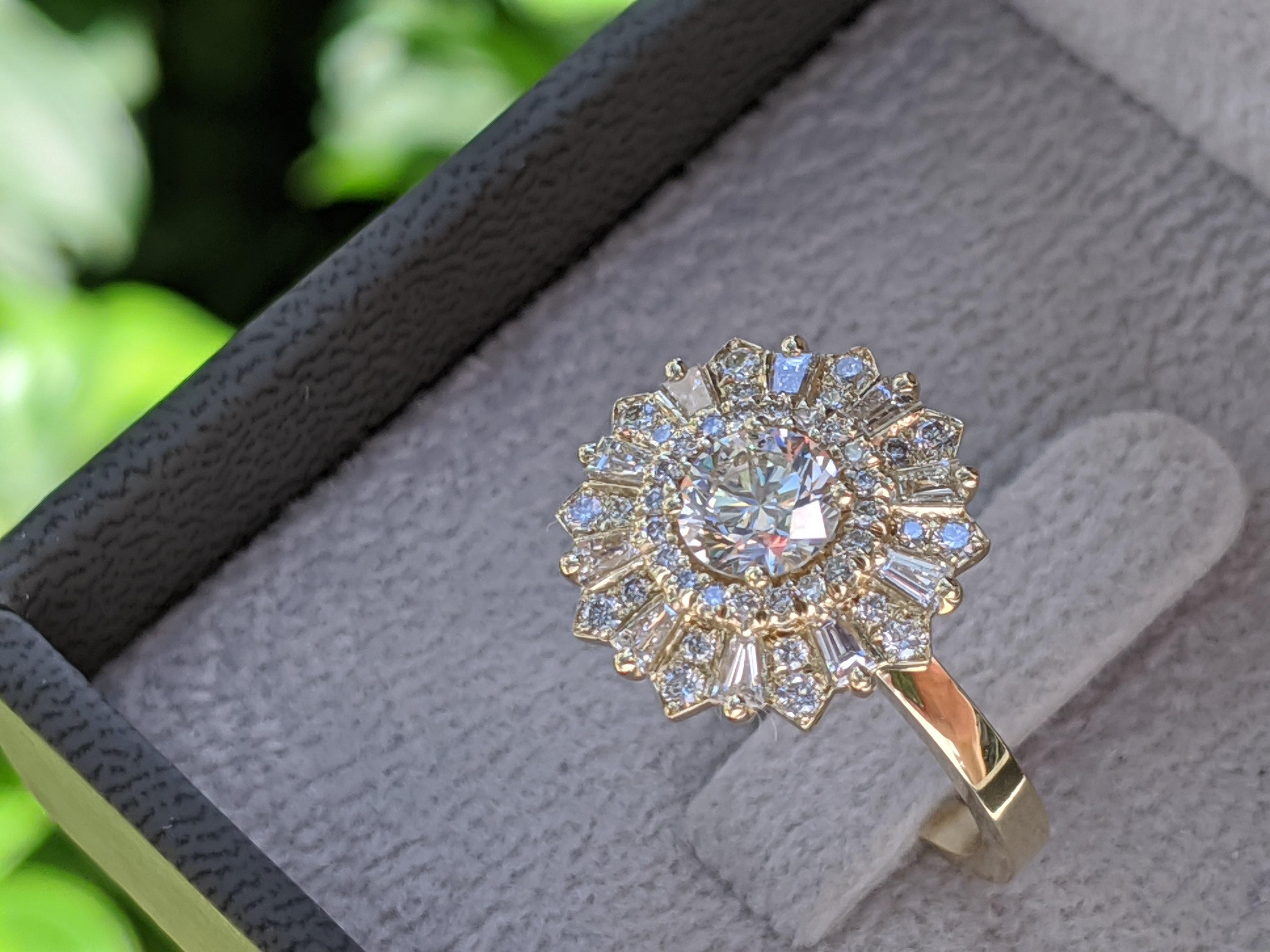 vintage gatsby engagement rings