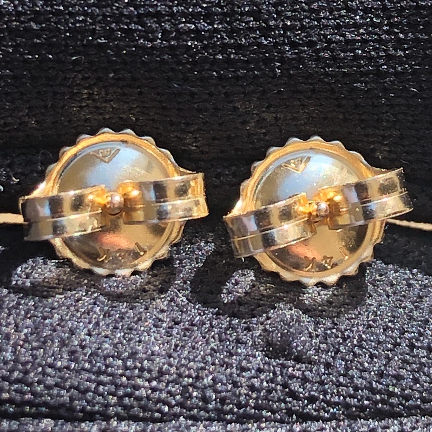 1 1/2 Carat Ct Real Natural Solitaire Diamond 2 Round Stud Earrings 14k Gold For Sale 1