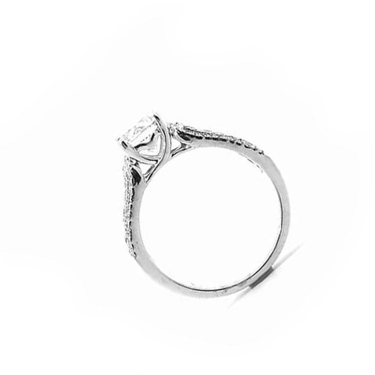 1 1/2 Carat Diamond Cluster Ring EGL Certified In New Condition For Sale In Tustin, CA