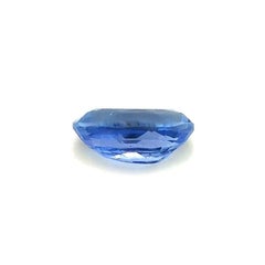 1 1/2 Carat Oval Blue Sapphire GIA Unheated