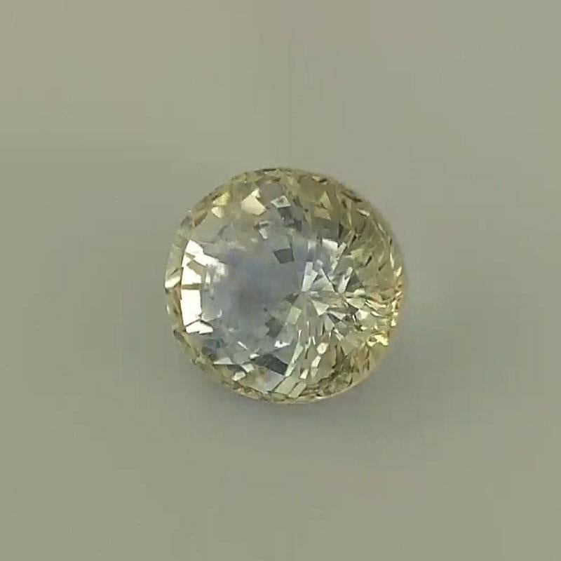 1 1/2 Carat Oval Zoned Yellow And Blue Sapphire GIA Unheated In New Condition For Sale In San Francisco, CA