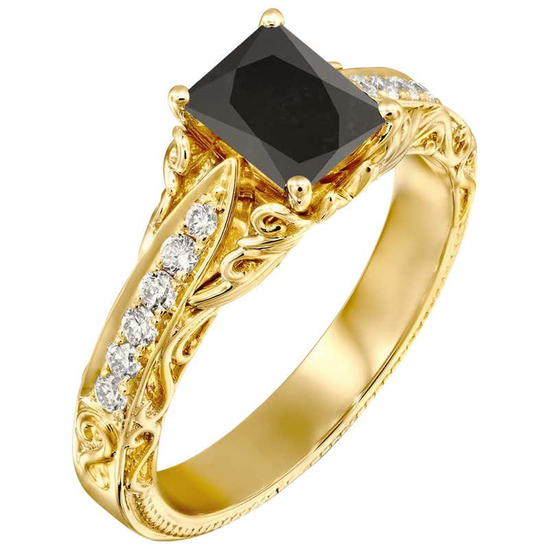 2.4 Carat Radiant Cut Diamond Ring, 18 Karat Rose Gold Classic ...