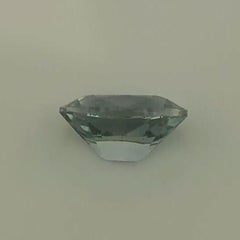 1 1/4 Karat ovaler hellgrauer, graublauer Saphir GIA, unerhitzt