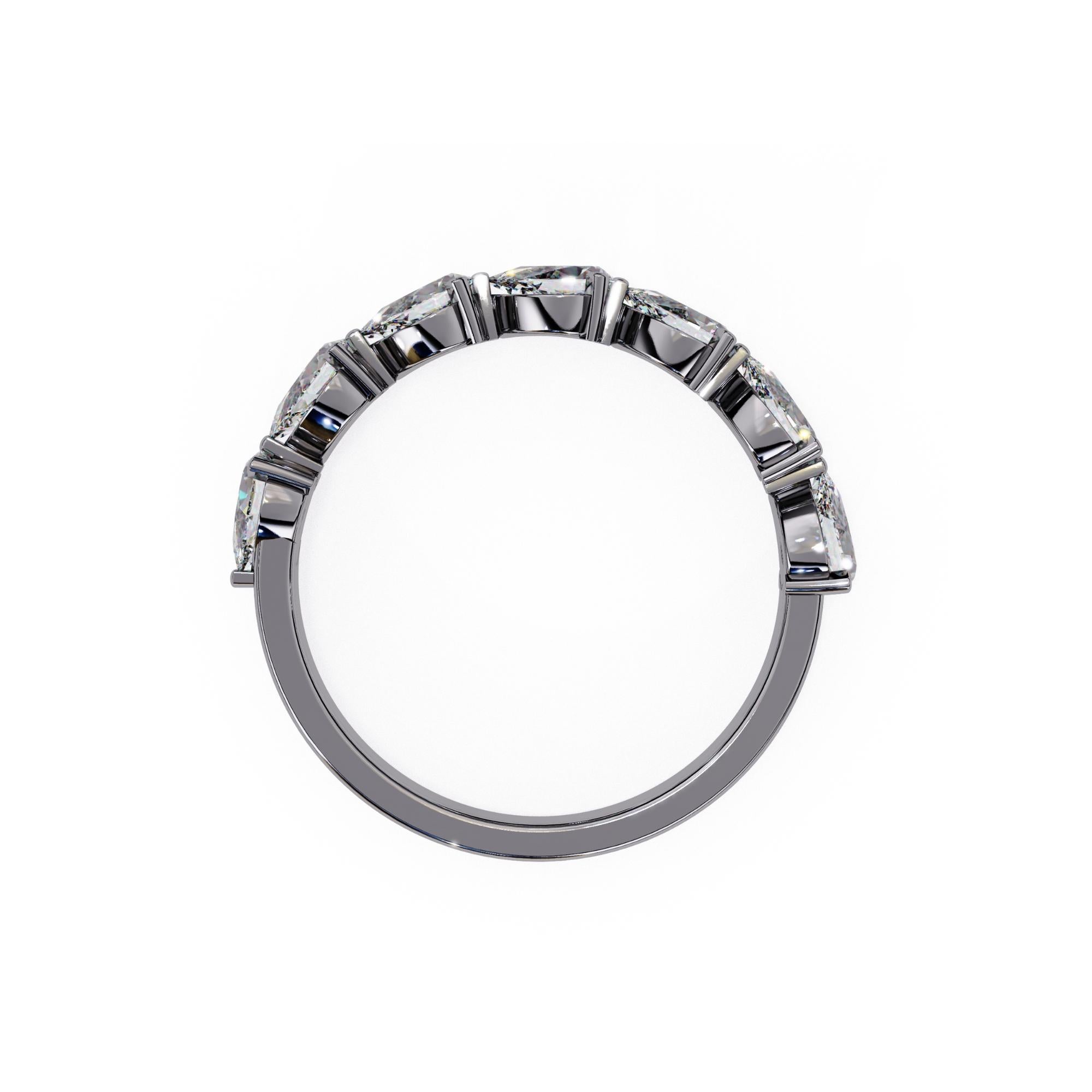 Bague en or massif 14 carats, diamant poire 1 1/5 carat, anneau en diamant poire Est-Ouest en vente 10