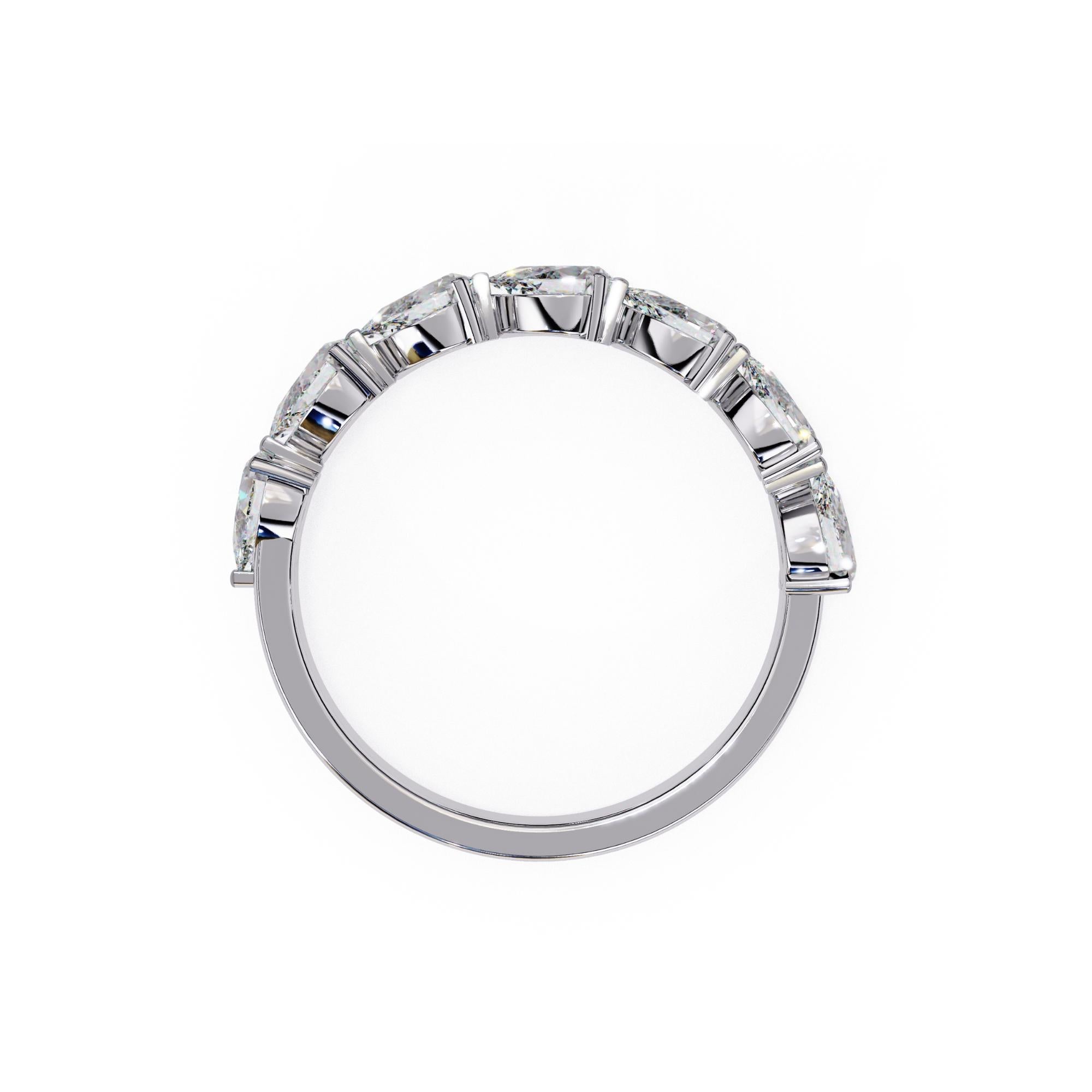 Bague en or massif 14 carats, diamant poire 1 1/5 carat, anneau en diamant poire Est-Ouest Neuf - En vente à New York, NY