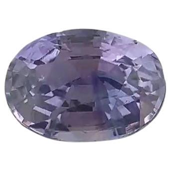 1 1/6 Carat Oval Purple Sapphire GIA For Sale