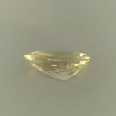 1 1/6 Carat Oval Yellow Sapphire GIA Unheated