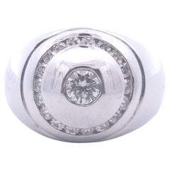 1 1/8 Carat Diamond Men's Ring in 14k Gold