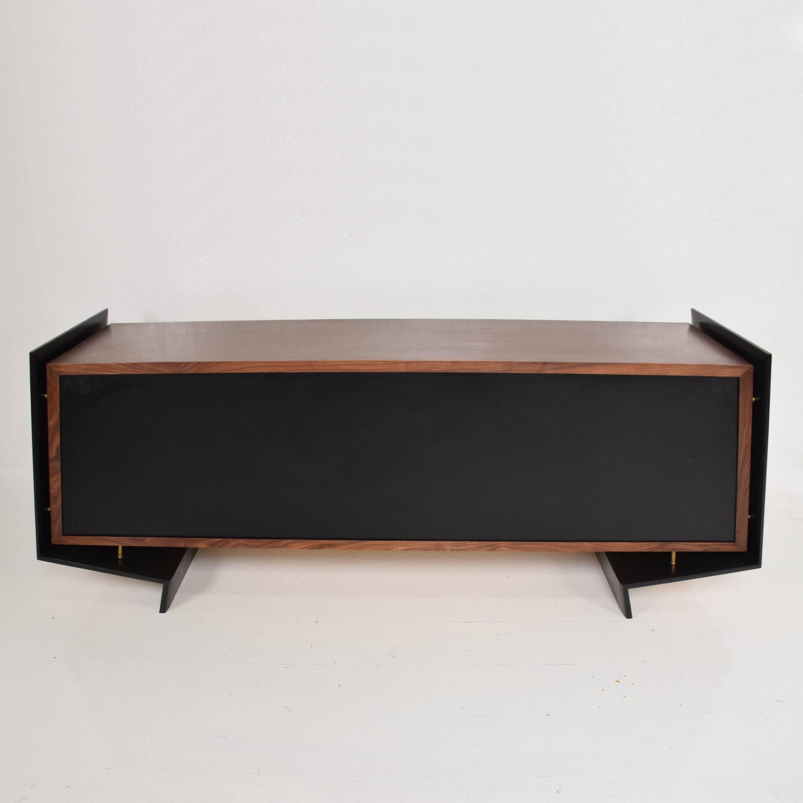 1/1 Custom Built Contemporary Sculptural Floating Credenza by Pablo Romo 4