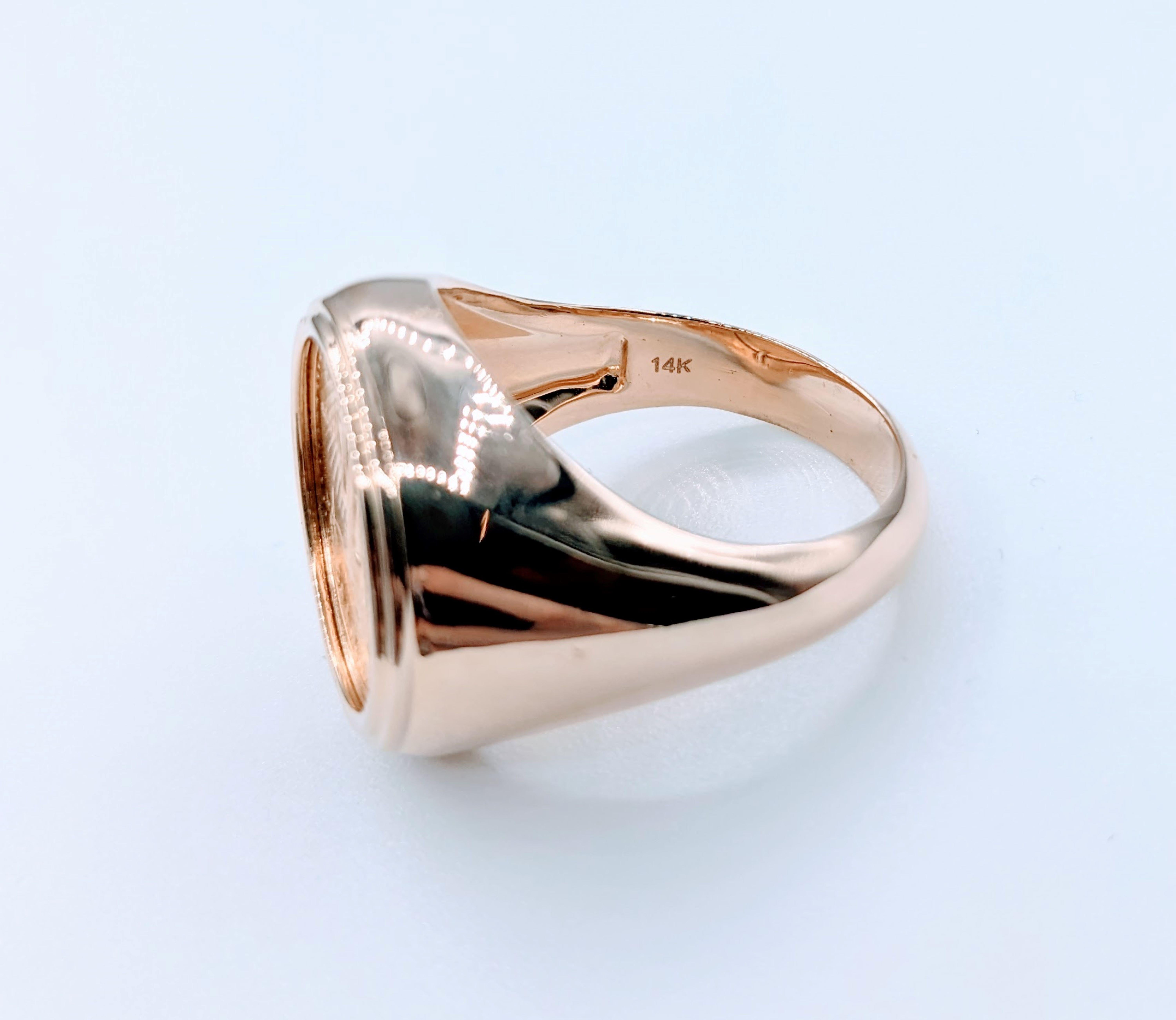 Women's or Men's 1/10 Gold Eagle Yr. 1999 Coin Ring
