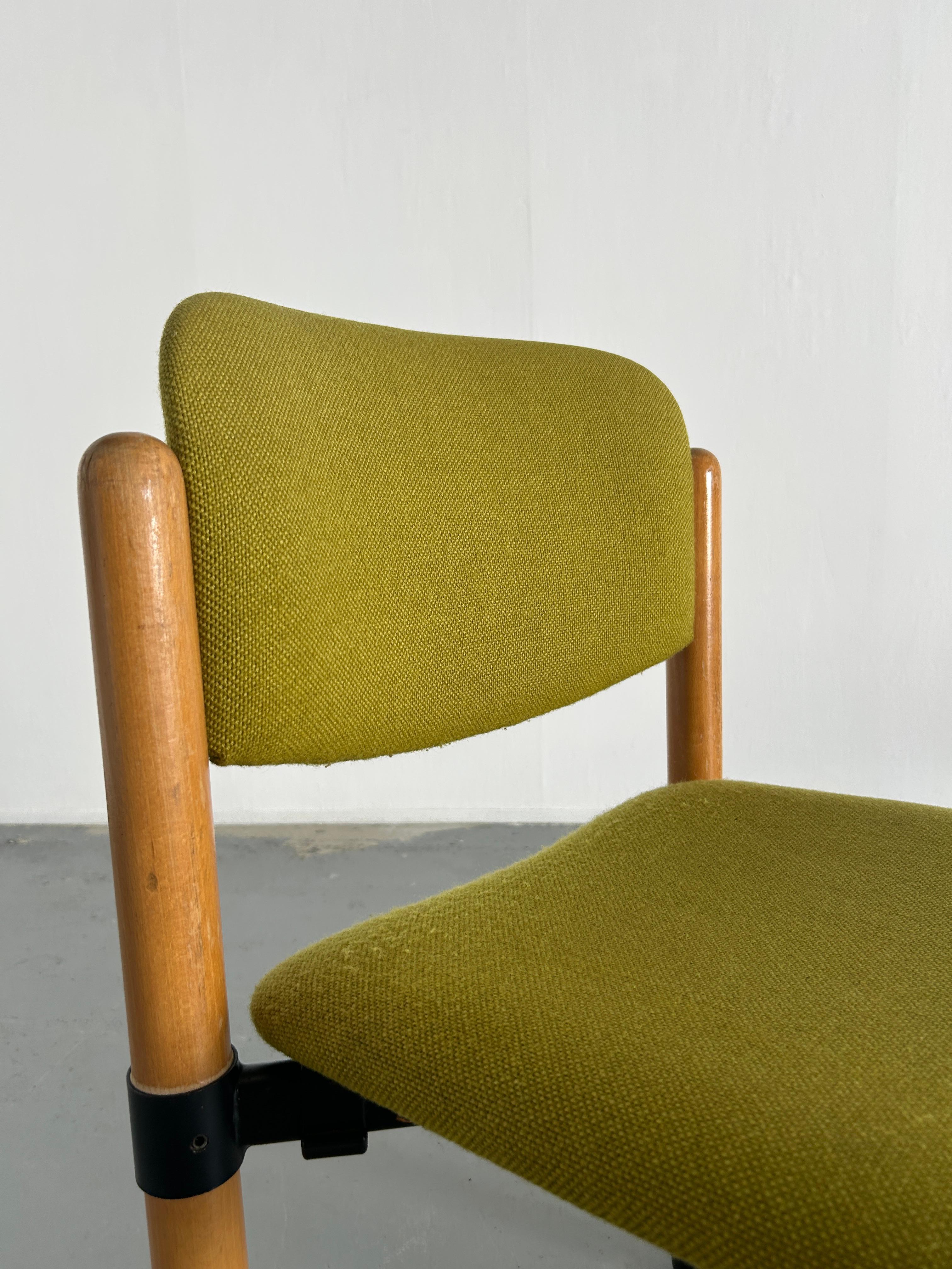 1/10 Mid Century Modern Stackable Dining Chairs by Fröscher Sitform, 70s Germany 6