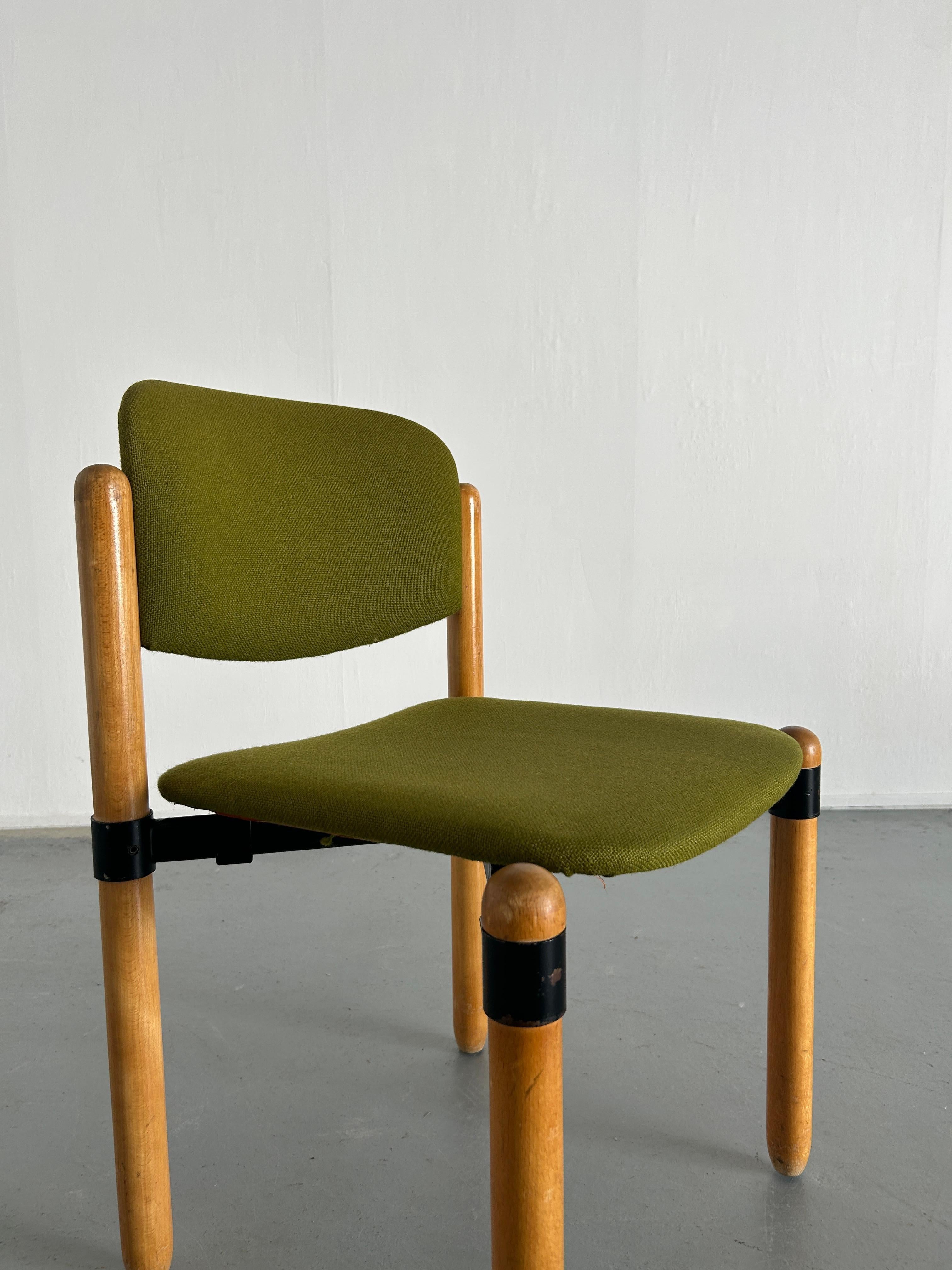 1/10 Mid Century Modern Stackable Dining Chairs by Fröscher Sitform, 70s Germany 5