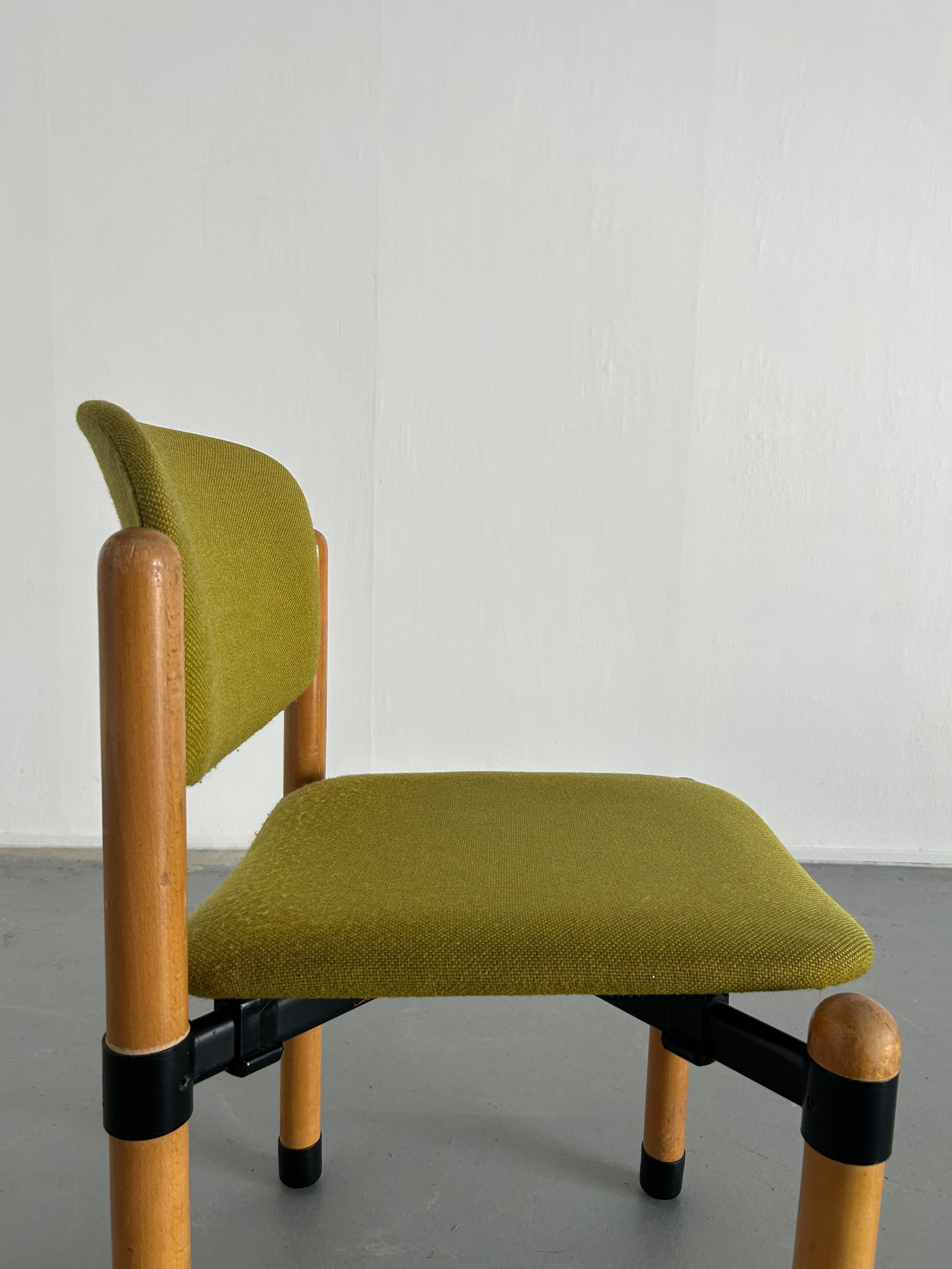 1/10 Mid Century Modern Stackable Dining Chairs by Fröscher Sitform, 70s Germany 7