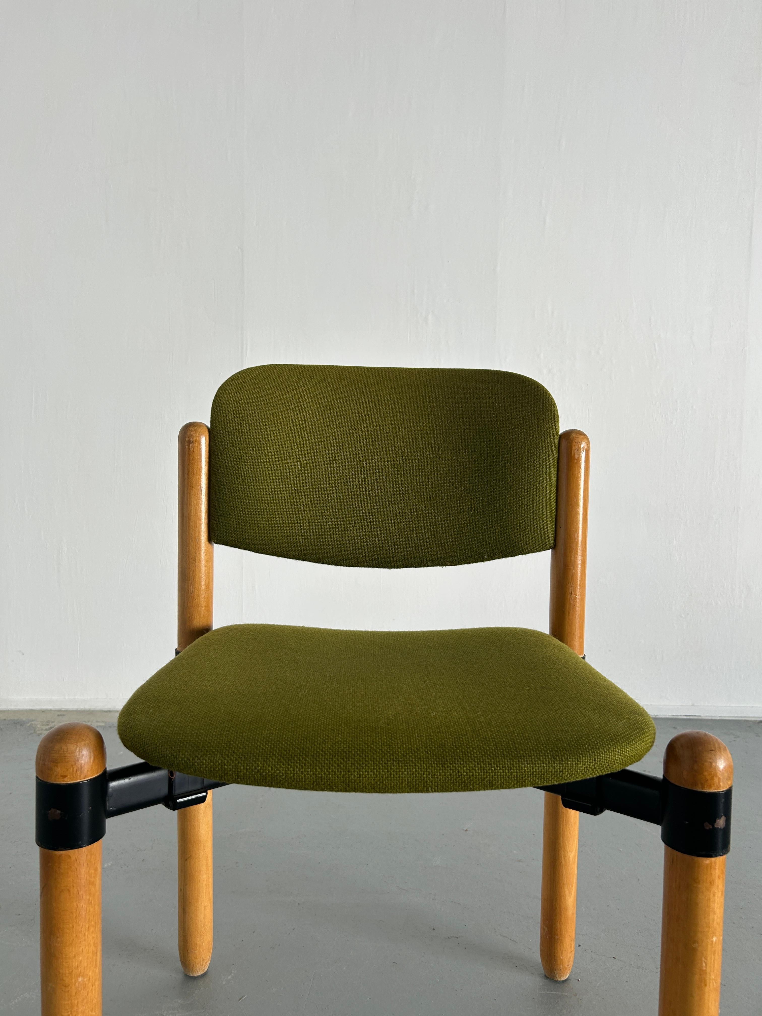 1/10 Mid Century Modern Stackable Dining Chairs by Fröscher Sitform, 70s Germany 7