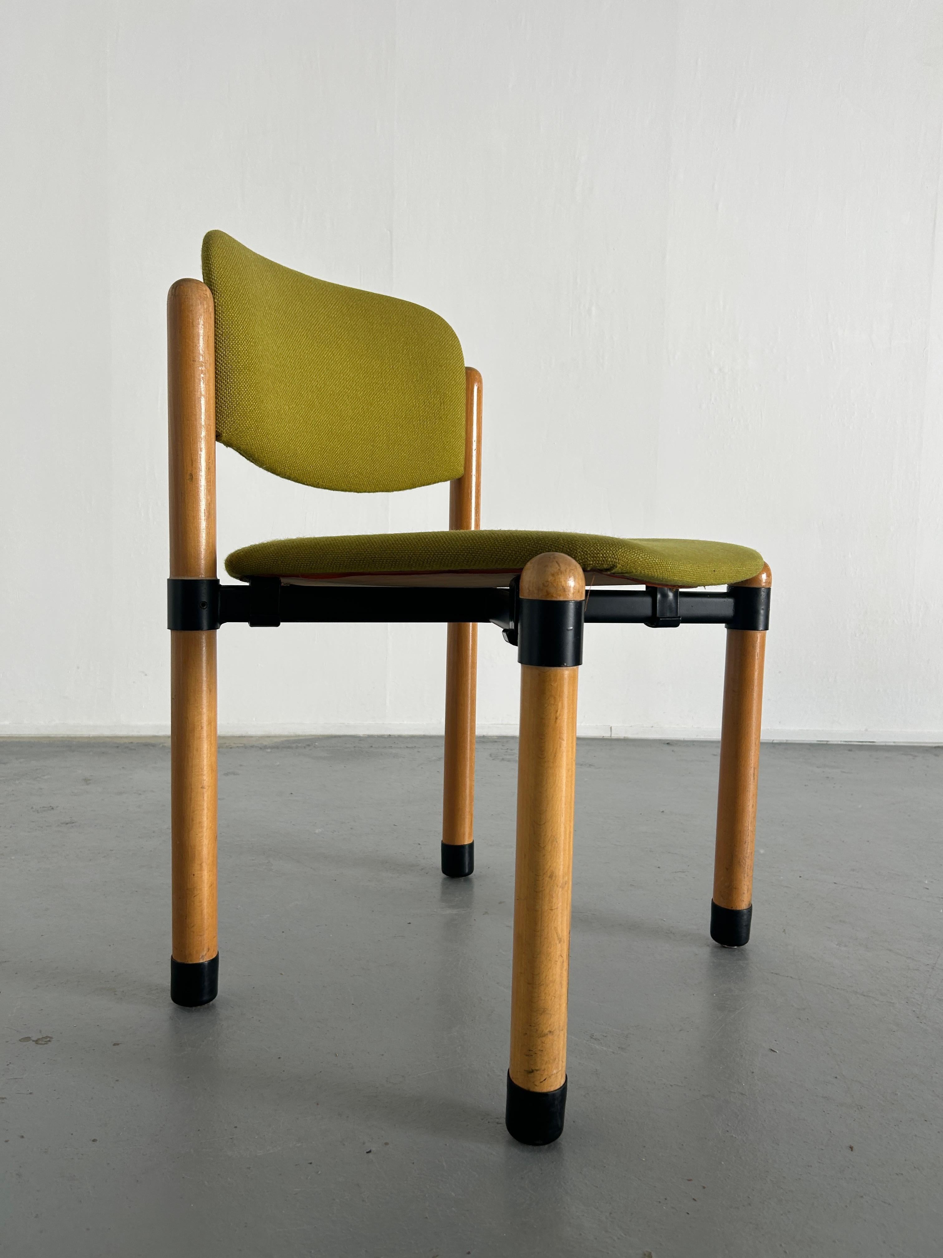 1/10 Mid Century Modern Stackable Dining Chairs by Fröscher Sitform, 70s Germany 9