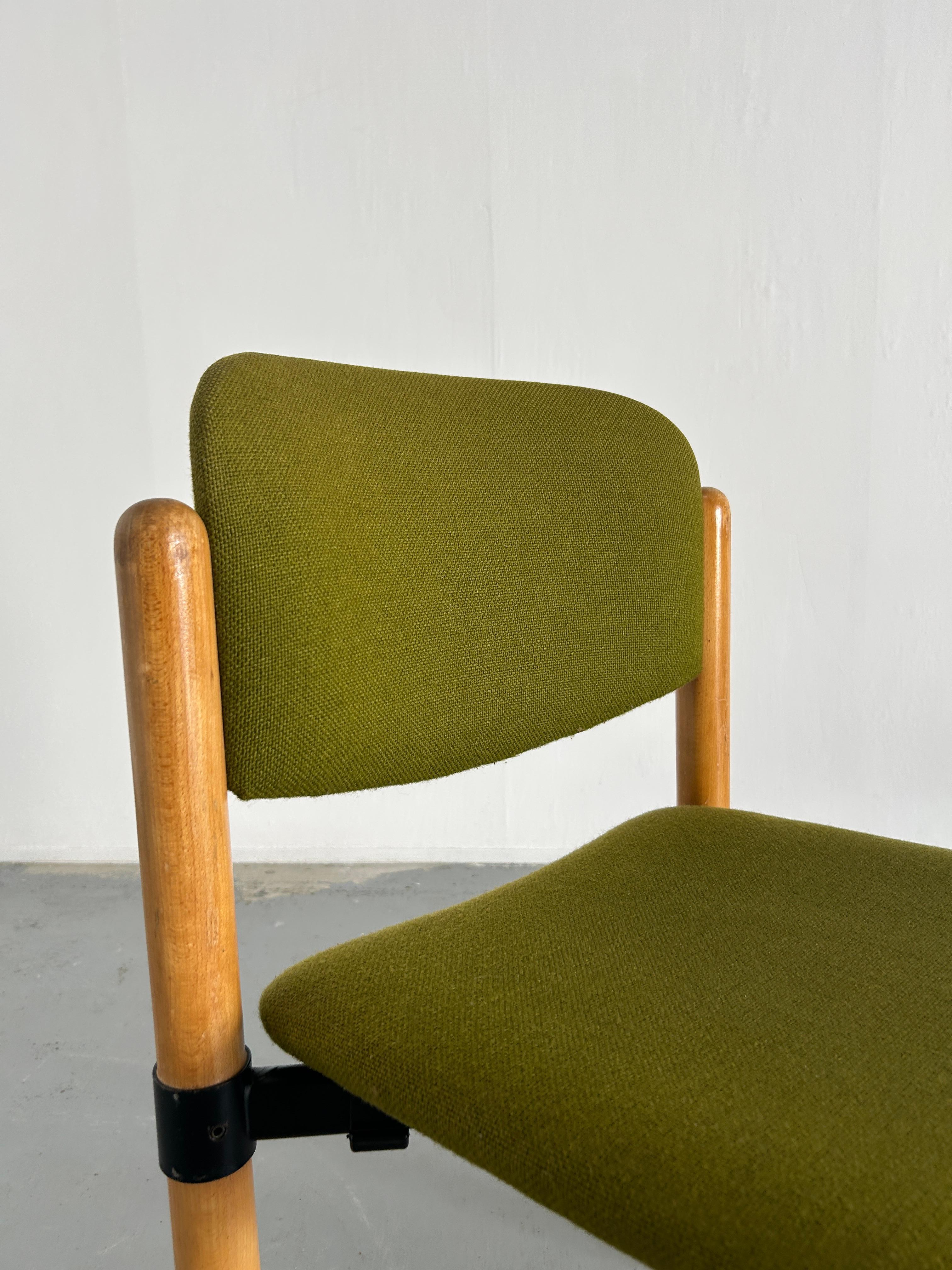 1/10 Mid Century Modern Stackable Dining Chairs by Fröscher Sitform, 70s Germany 8