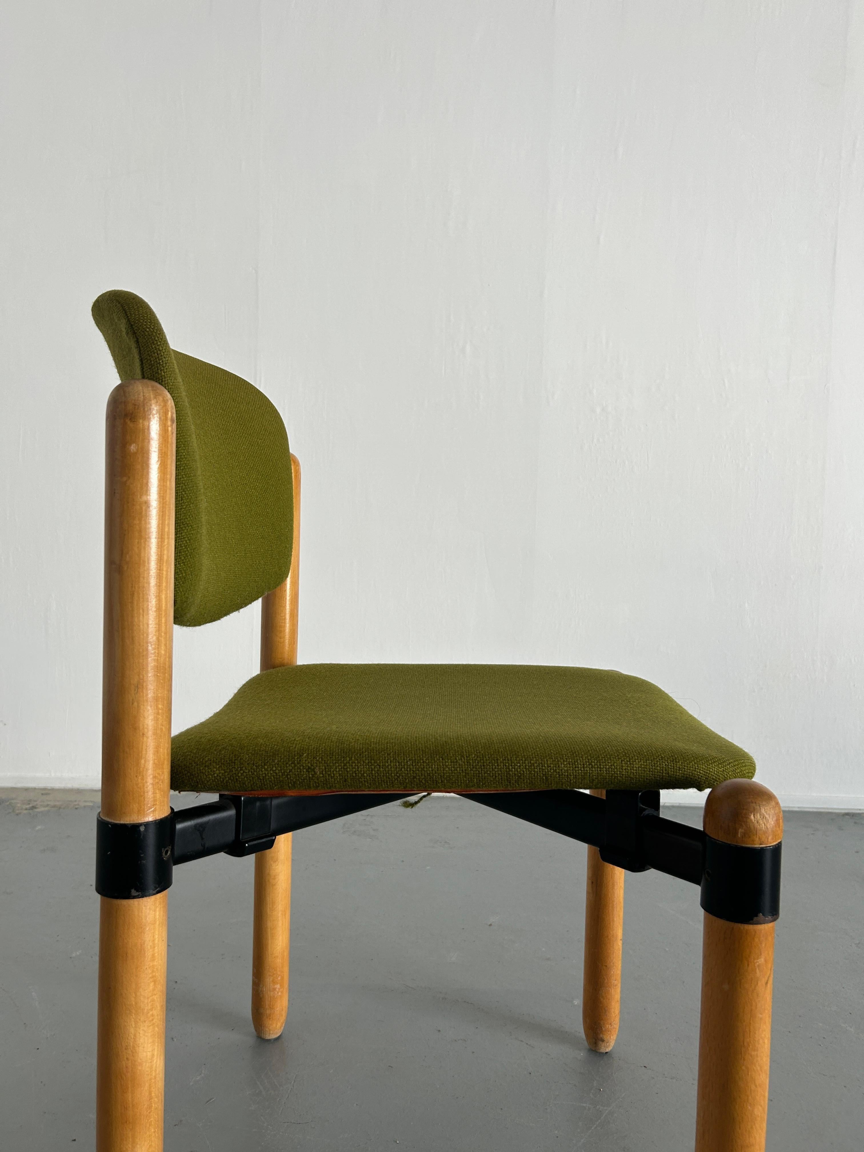 1/10 Mid Century Modern Stackable Dining Chairs by Fröscher Sitform, 70s Germany 9