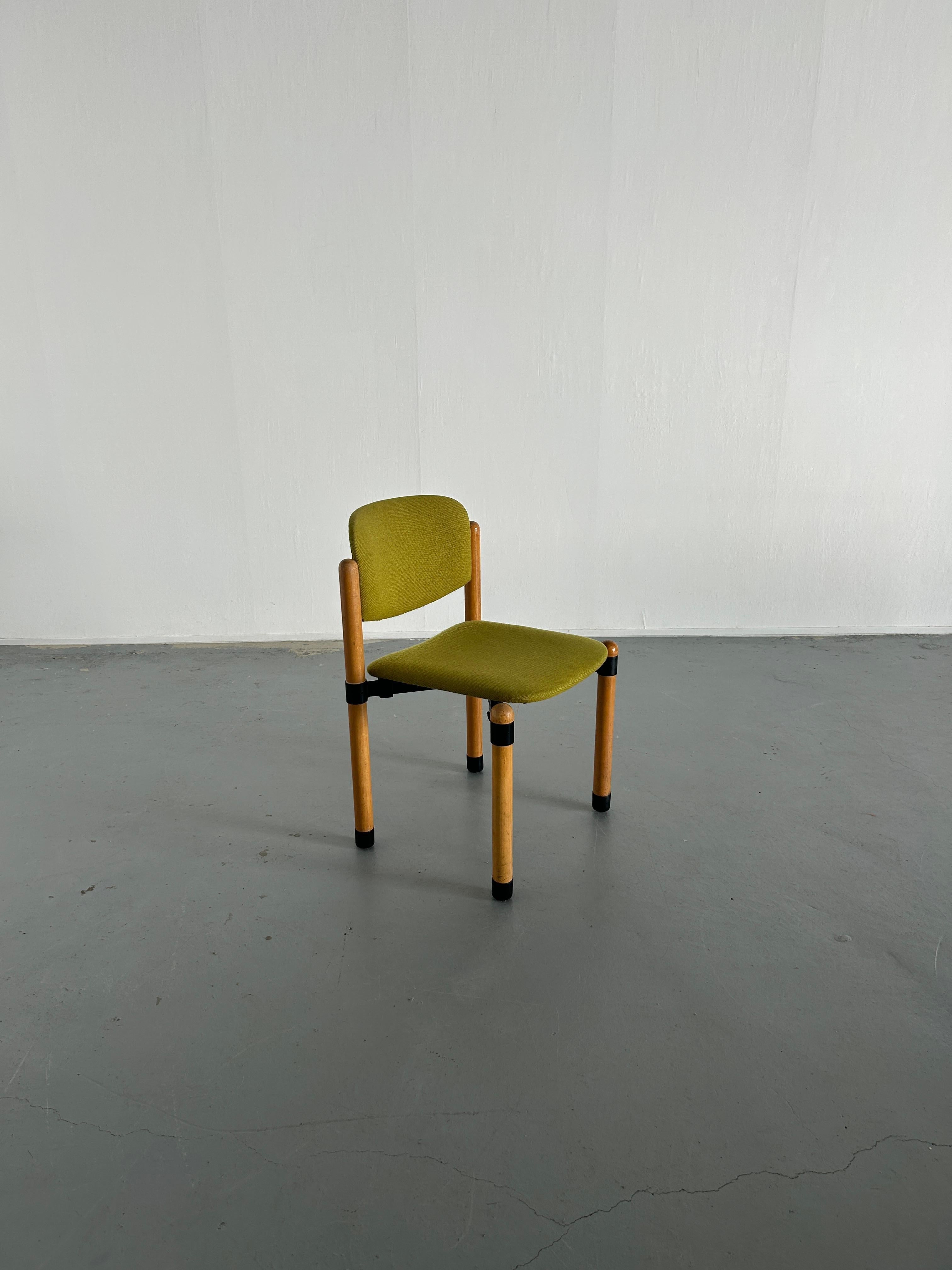 Late 20th Century 1/10 Mid Century Modern Stackable Dining Chairs by Fröscher Sitform, 70s Germany