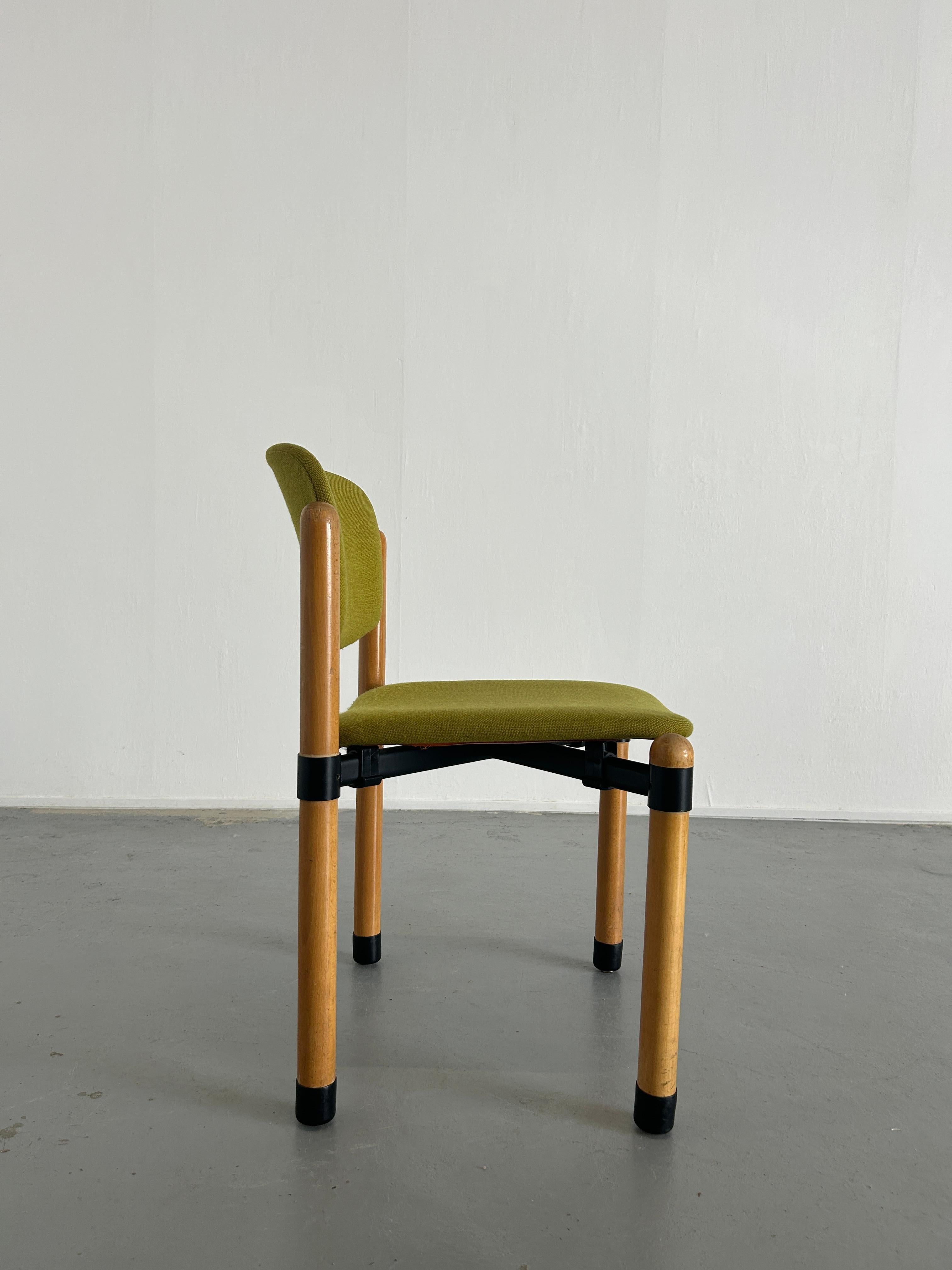 1/10 Mid Century Modern Stackable Dining Chairs by Fröscher Sitform, 70s Germany 3