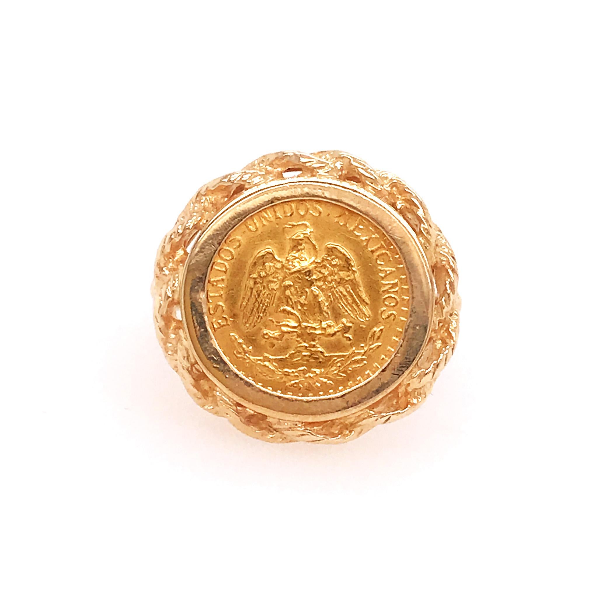 14k yellow gold 1/10 PESO COIN RING
This ring can be ordered in sizes 4.5 to 9!! Please put in your order your desired ring size! Thanks!