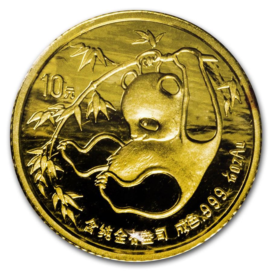 1/10OZ Chinese Panda Gold Coin Bezel Necklace 14k Yellow Gold In New Condition For Sale In Sugar Land, TX