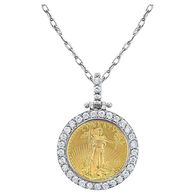 1/10OZ Lady Liberty Diamond Coin Ring with Nugget Band For Sale at 1stDibs
