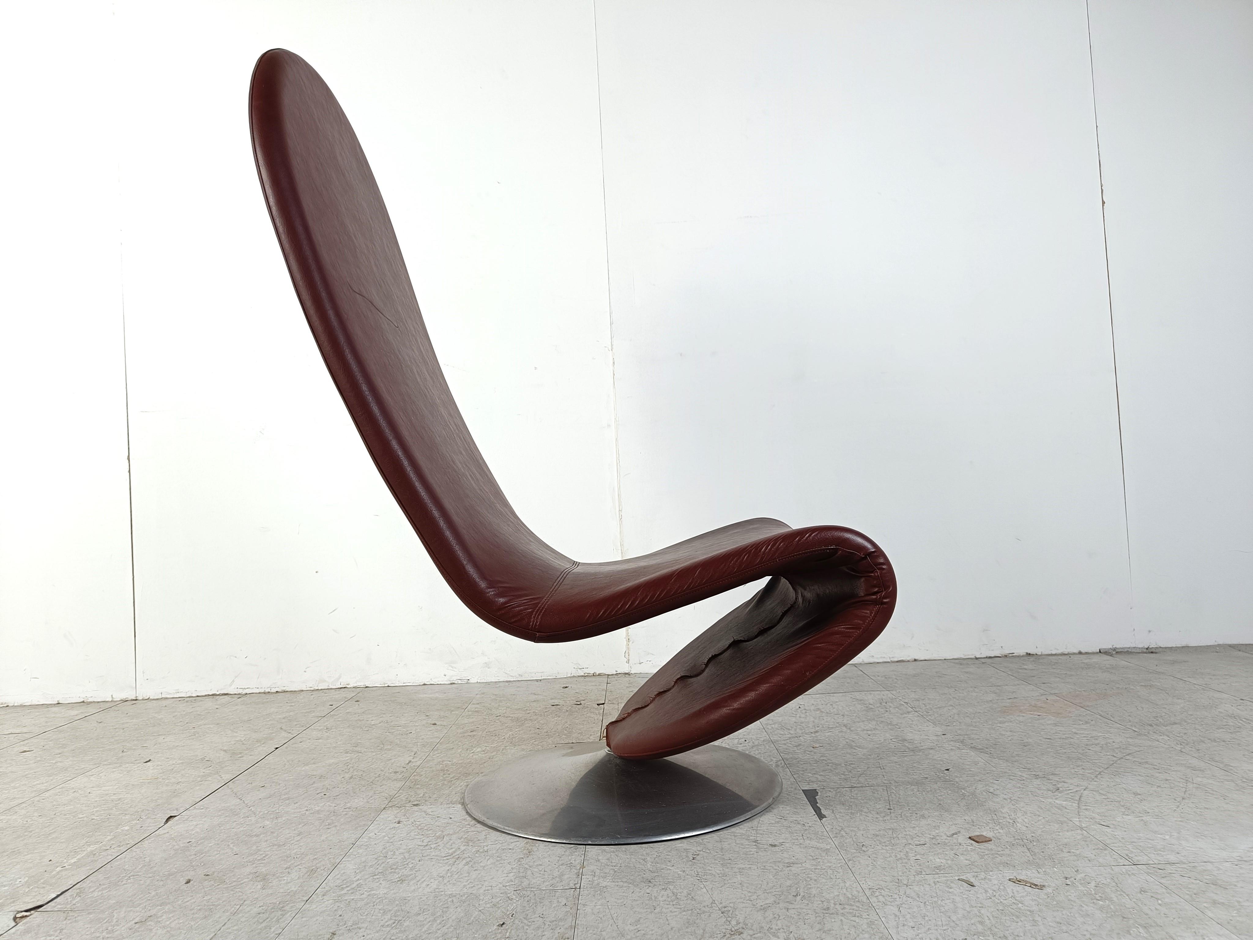 1-2-3 High Back Chair for Fritz Hansen by Verner Panton for Fritz Hansen, 1970s For Sale 5