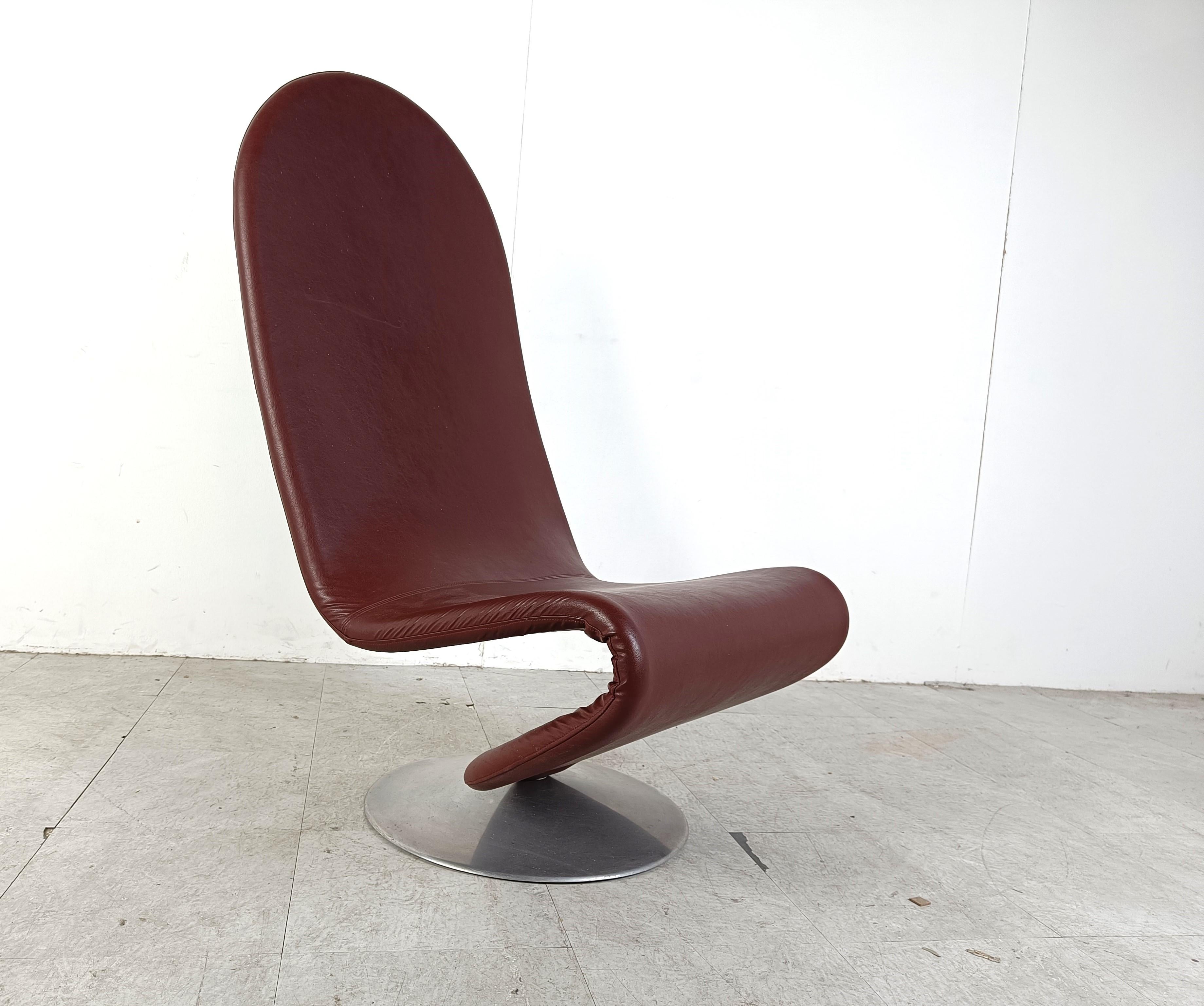 1-2-3 High Back Chair for Fritz Hansen by Verner Panton for Fritz Hansen, 1970s For Sale 6
