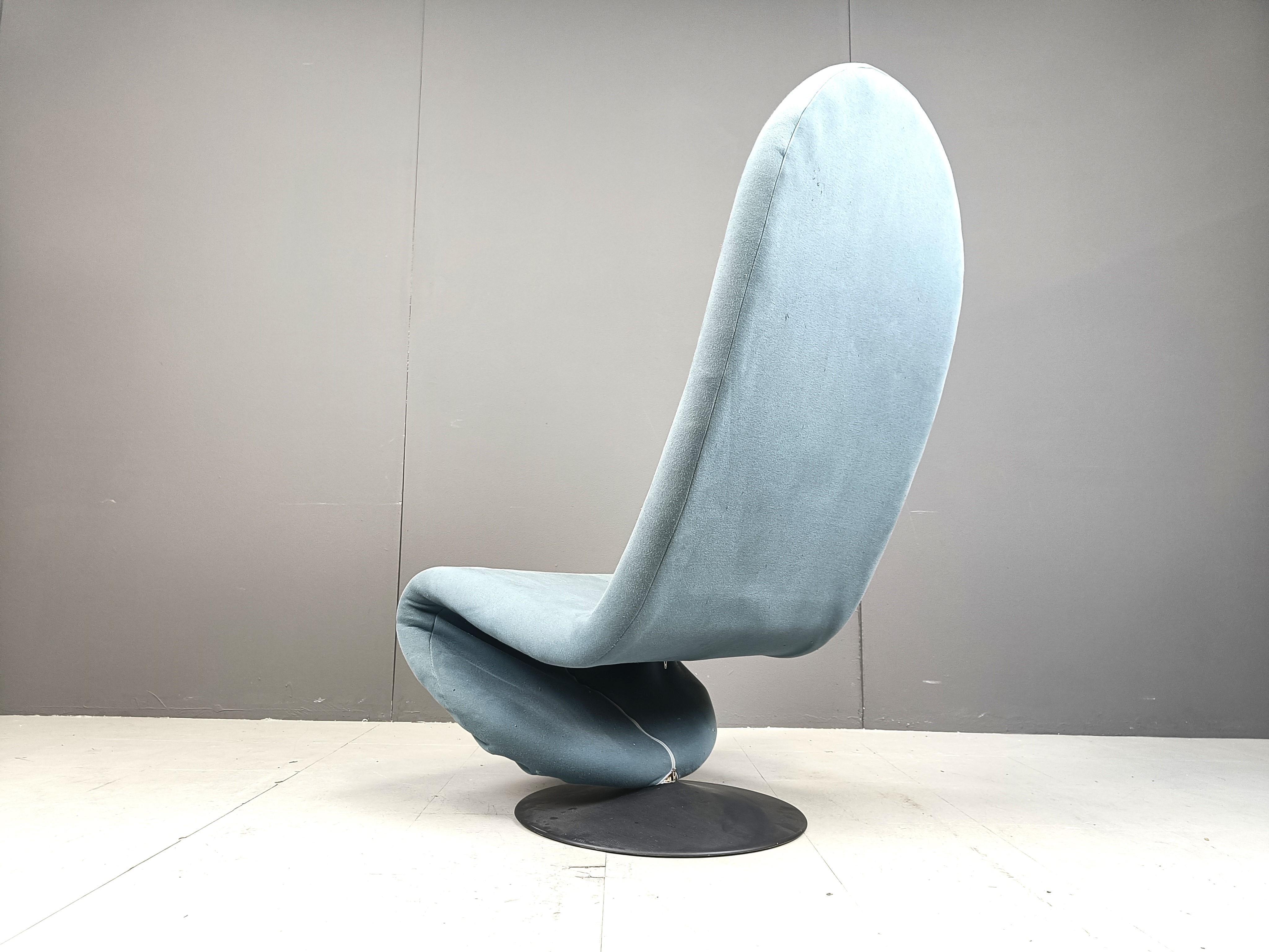 1-2-3 High Back Chair for Fritz Hansen by Verner Panton for Fritz Hansen, 1970s For Sale 1